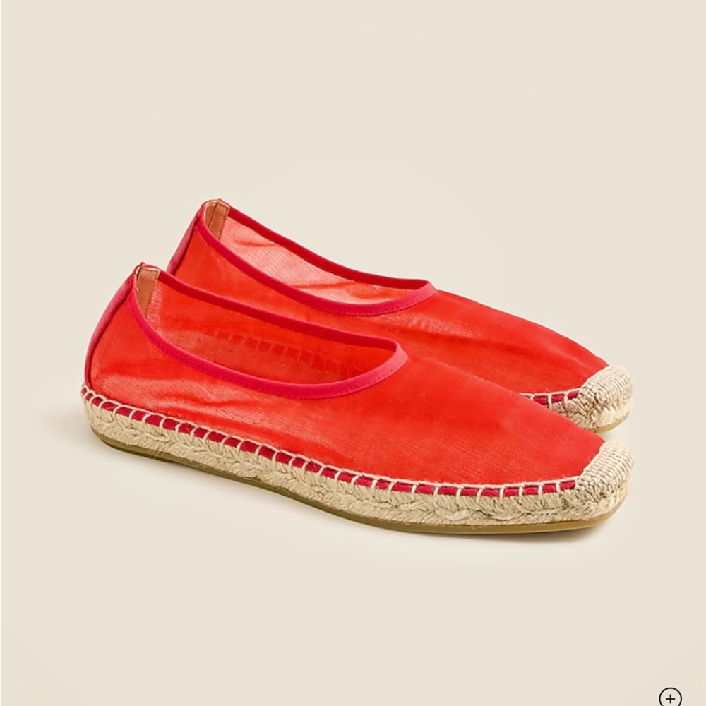 J. Crew Vibrant Red Espadrilles